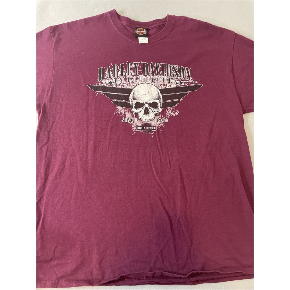Harley Davison double-sided plum T-shirt XL Colonial Heights Virginia